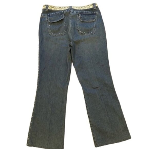 Apriori Denim Jeans with Lace Detail - Picture 2 of 12